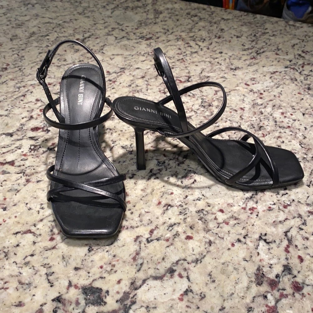 Strappy and So Comfy - Black Sandals